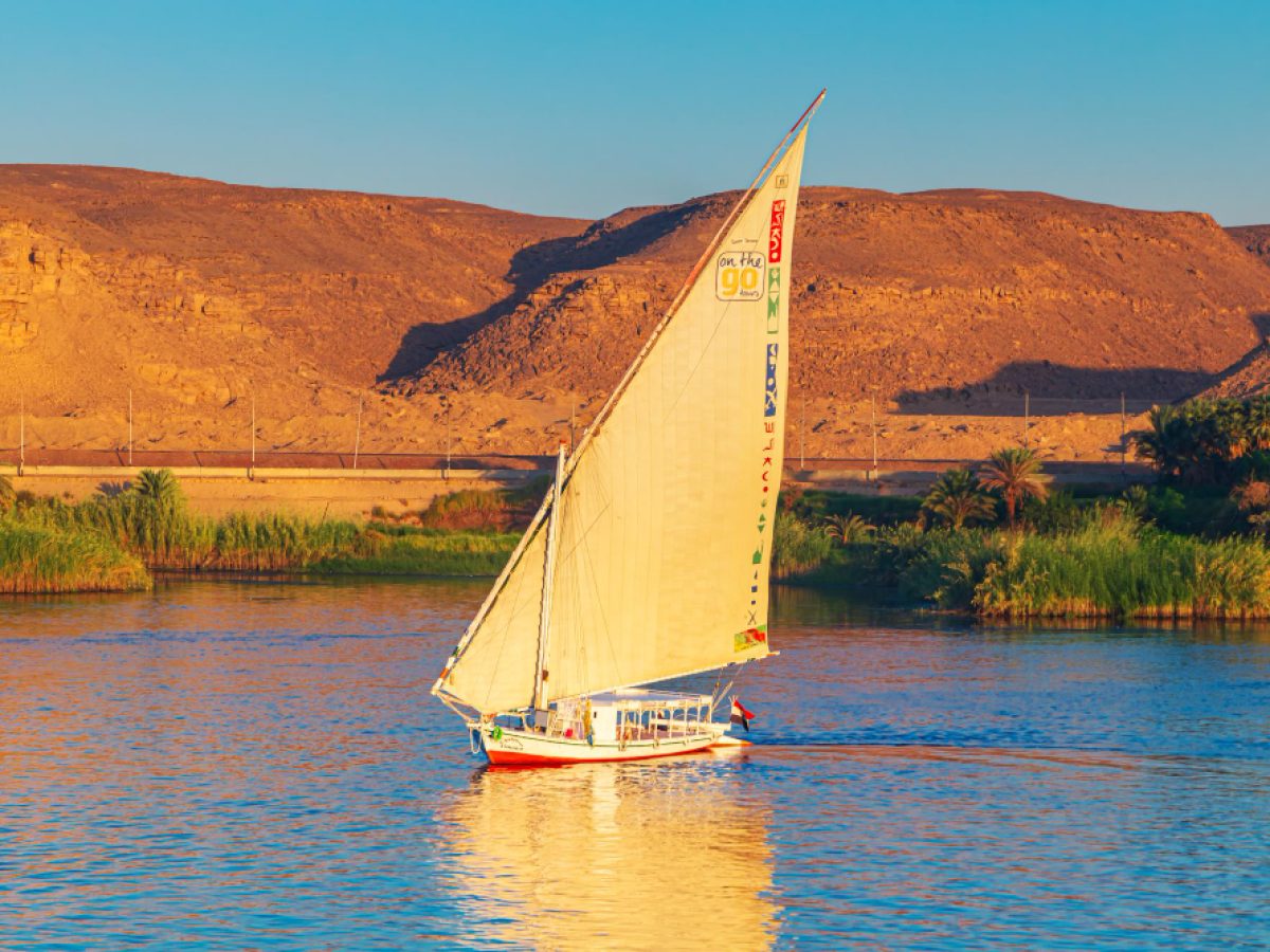 A felucca sailing on the Nile