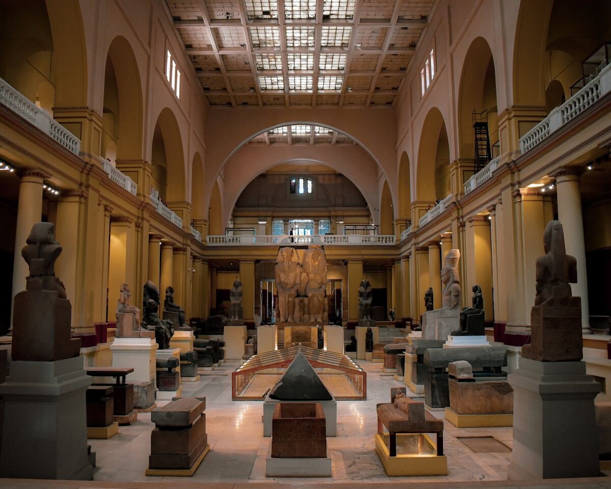 Egyptian Museum Inside View.
