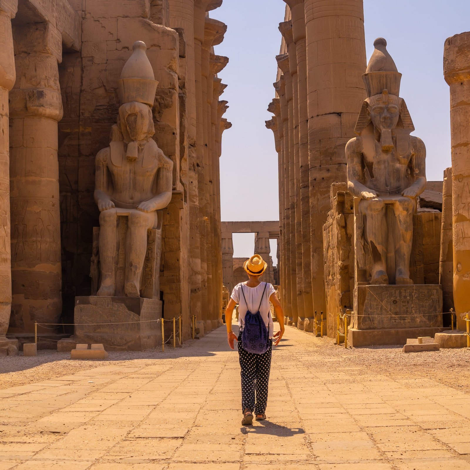 Temple of Luxor and its beautiful columns. Egypt