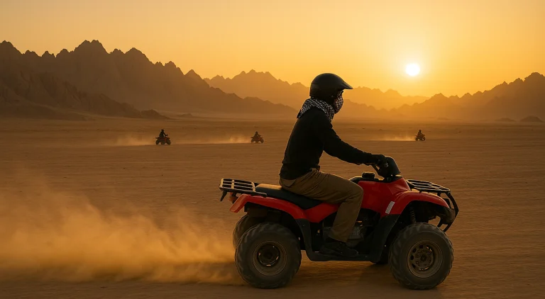 Sunset Desert Safari Trip by ATV Quad in Marsa Alam
