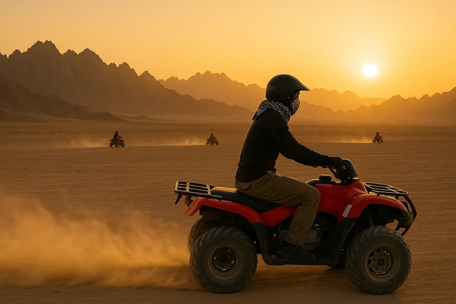 Sunset Desert Safari Trip by ATV Quad in Marsa Alam