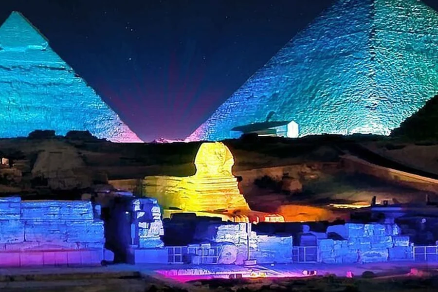 Sound and Light Show Pyramids with Dinner