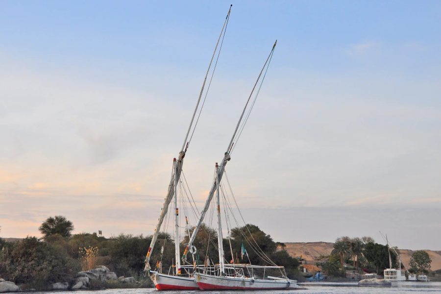 Felucca sailing on the Nile